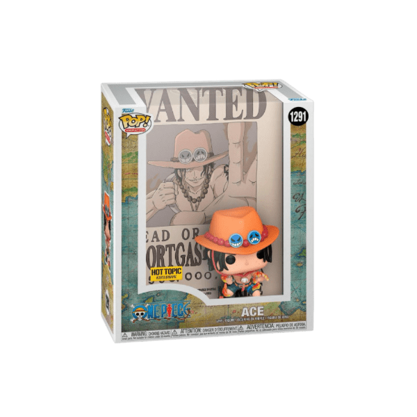 Funko One Piece Pop! Poster Ace Wanted Poster Vinyl Figure Exclusive #1291 - LOW&BEHOLD