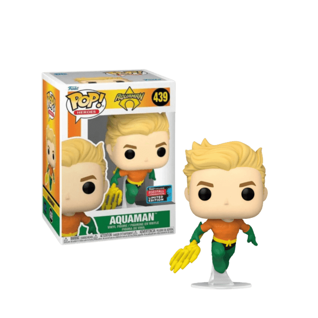 Funko Pop! DC Heroes Aquaman, Aquaman Funko Exclusive #439 - LOW&BEHOLD