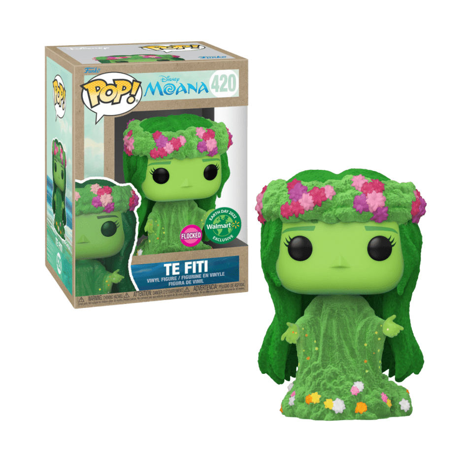 Funko Pop! Disney Earth Day Te Fiti (Flocked) Vinyl Figure (Walmart Exclusive) (+ Pop! Stacks Plastic Protector) - LOW&BEHOLD