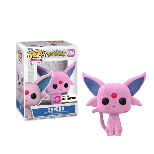 Funko Pop! Games: Pokemon - Espeon Flocked Exclusive - LOW&BEHOLD
