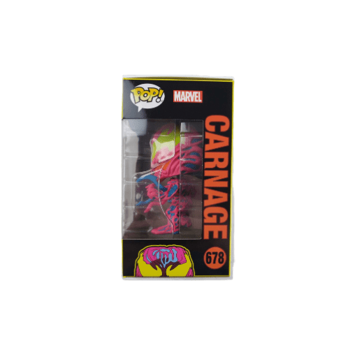 Funko Pop! Marvel Carnage (Black Light) Funko Exclusive #678 - LOW&BEHOLD