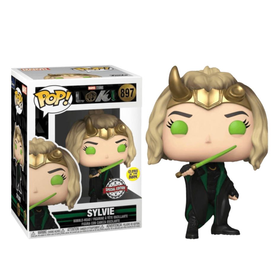 Funko Pop! Marvel Studios Loki Sylvie Glow In The Dark Walmart Exclusive #897 - LOW&BEHOLD