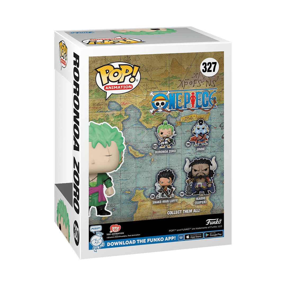 Funko Pop! One Piece Roronoa Zoro Kody (Glow in the Dark) Exclusive #327 - LOW&BEHOLD
