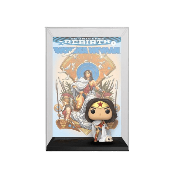 Funko Pop! Wonder Woman 80th Rebirth on Throne Comic Cover with Figure #03 - LOW&BEHOLD