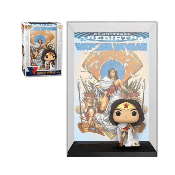 Funko Pop! Wonder Woman 80th Rebirth on Throne Comic Cover with Figure #03 - LOW&BEHOLD
