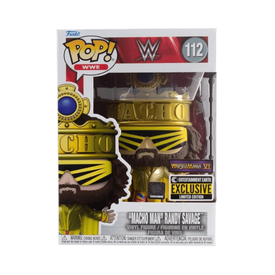 Funko Pop! WWE King Macho Man Metallic Exclusive #112 Vinyl Figure - LOW&BEHOLD