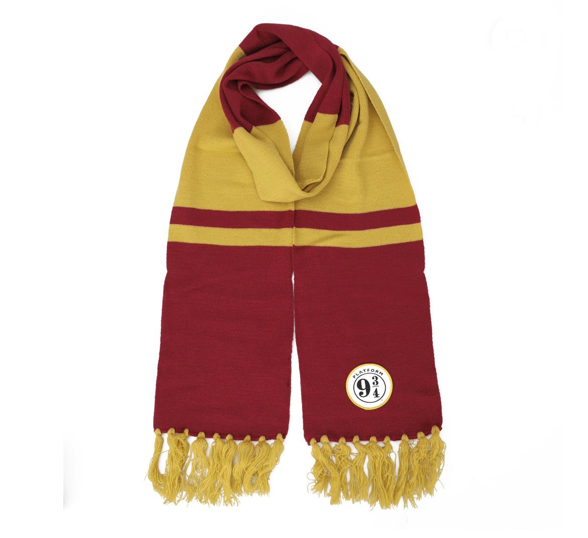 Harry Potter Platform 9 3/4 Plush Knit Scarf - LOW&BEHOLD