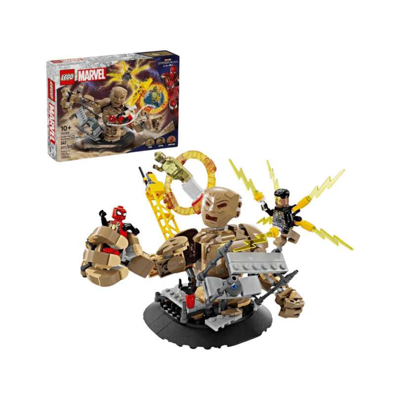 LEGO Marvel Spider-Man vs. Sandman: Final Battle Building Toy Set with Spider-Man Figure - LOW&BEHOLD