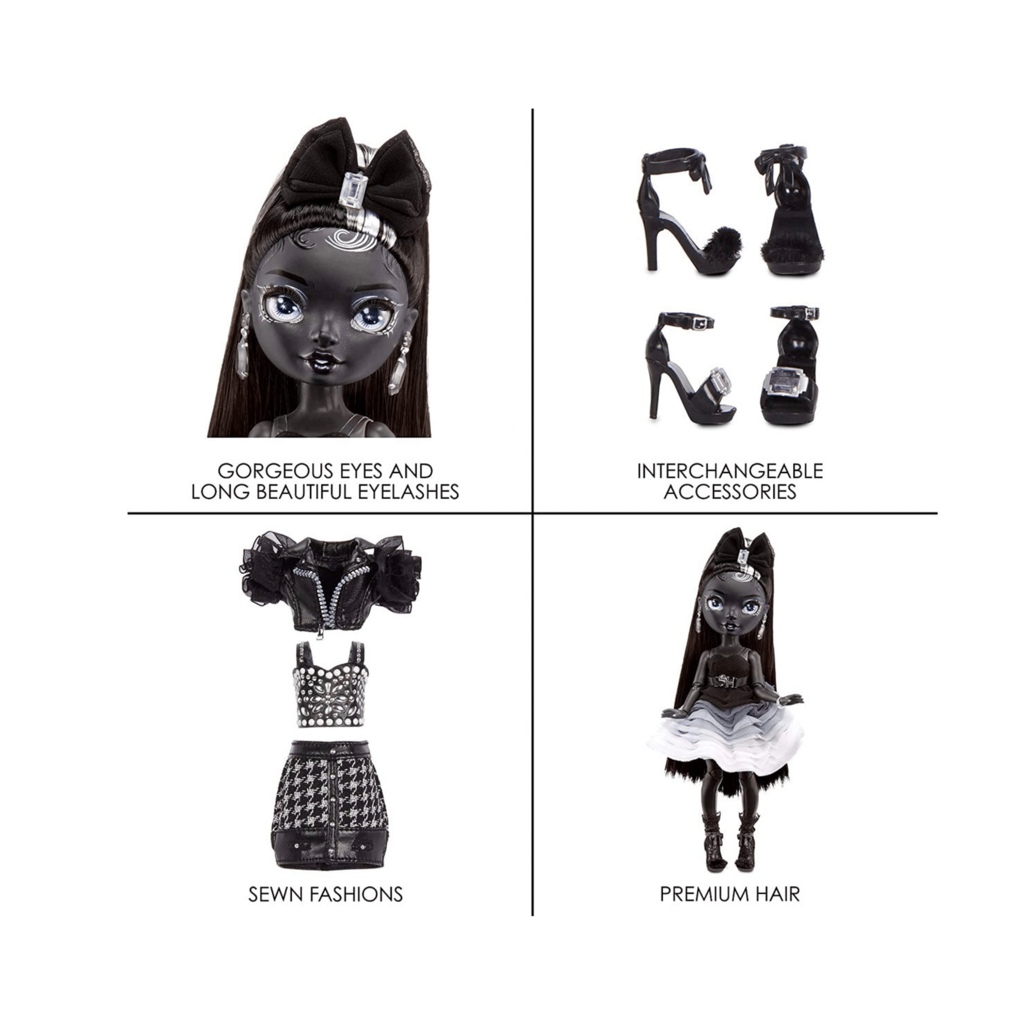 MGA Rainbow High Shadow Series 1 Shanelle Onyx - LOW&BEHOLD