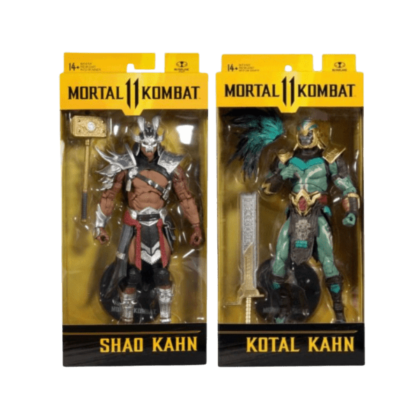 MORTAL 11 KOMBAT Action Figures Shao Kahn, Kotal Kahn McFARLAND TOY - LOW&BEHOLD