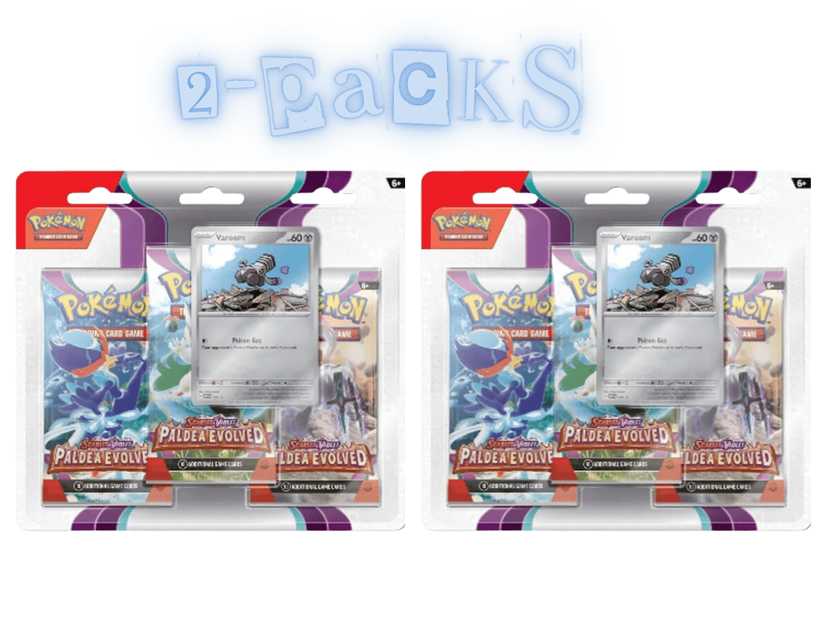 Pokemon TCG: Paldea Evolved 3-Pack Blister set of 2 Scarlet & Violet - LOW&BEHOLD