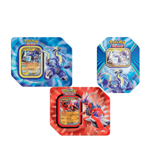 Pokémon TCG: Paldea Legends Tins [Miraidon ex] & [Koraidon ex] - LOW&BEHOLD