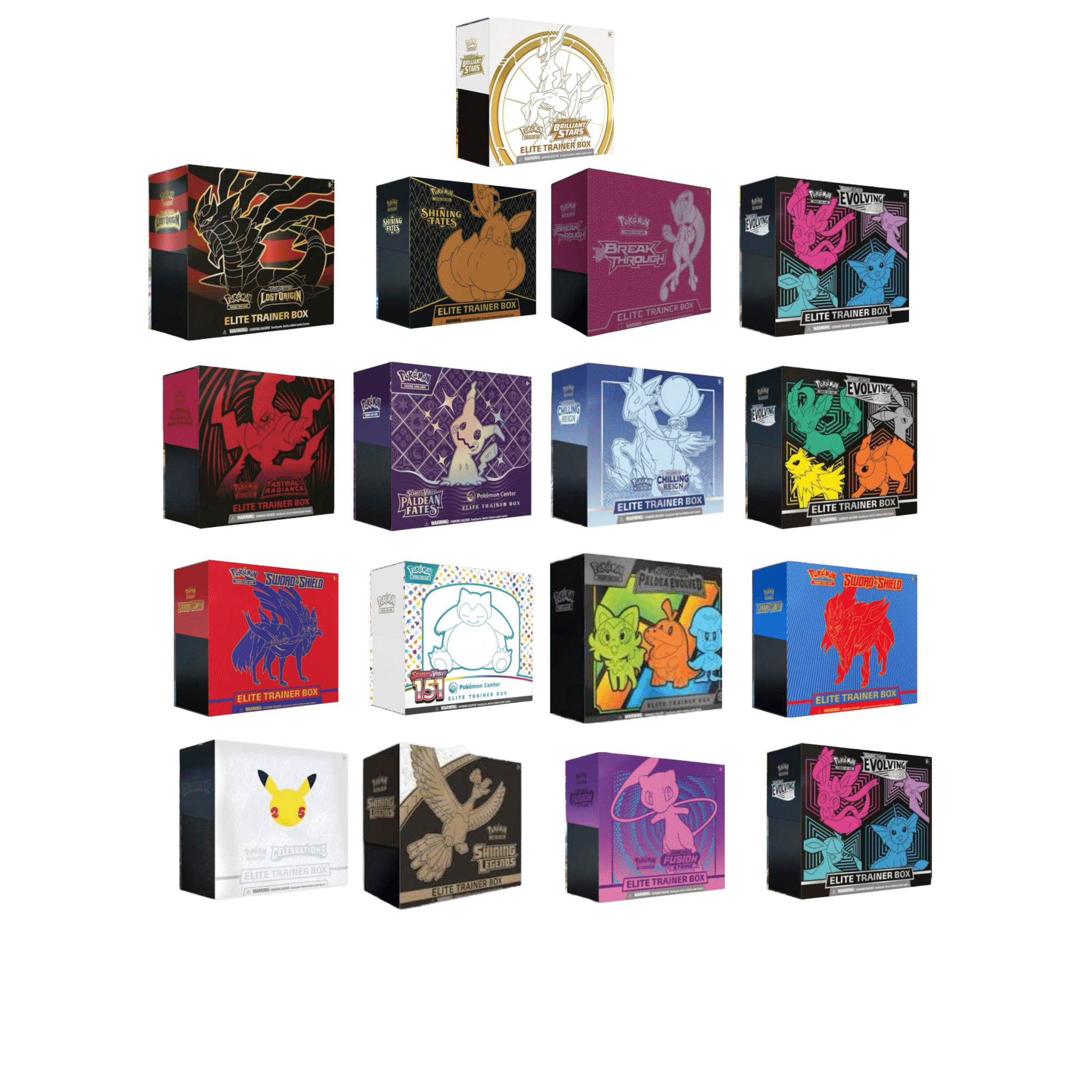 Pokémon Trading Card Game- TCG Elite Trainer Box ETB (Choose variation) - LOW&BEHOLD