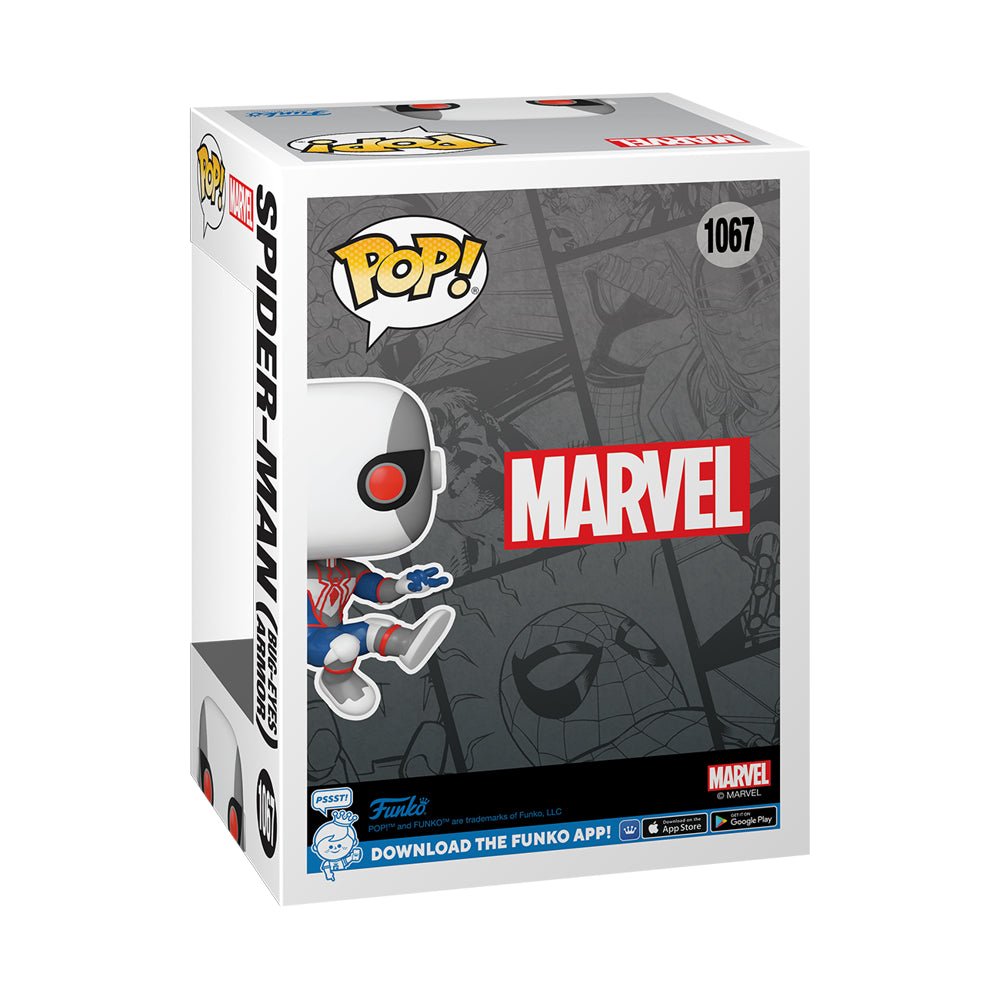 Pop! Marvel: Spider-Man Bug-Eyes Armor Vinyl Bobblehead (Winter 2022 Shared Convention Exclusive) - LOW&BEHOLD