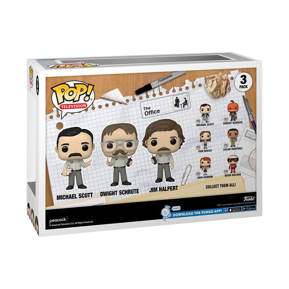 Pop! TV: the Office - Utica Prank 3-Pack Vinyl Figure (Walmart Exclusive) - LOW&BEHOLD