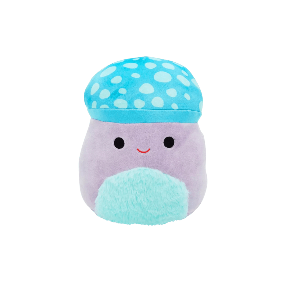 Squishmallow 8” PYLE Aqua Spotted Mushroom With Fuzzy Belly - LOW&BEHOLD