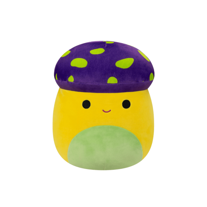 Squishmallows 12” Enid Neon Yellow Mushroom Official Kellytoy - LOW&BEHOLD