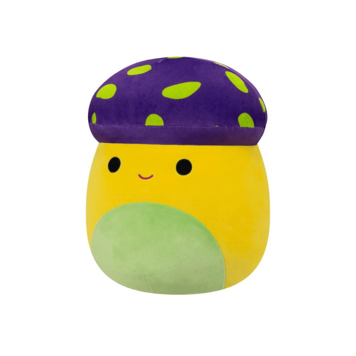 Squishmallows 12” Enid Neon Yellow Mushroom Official Kellytoy - LOW&BEHOLD