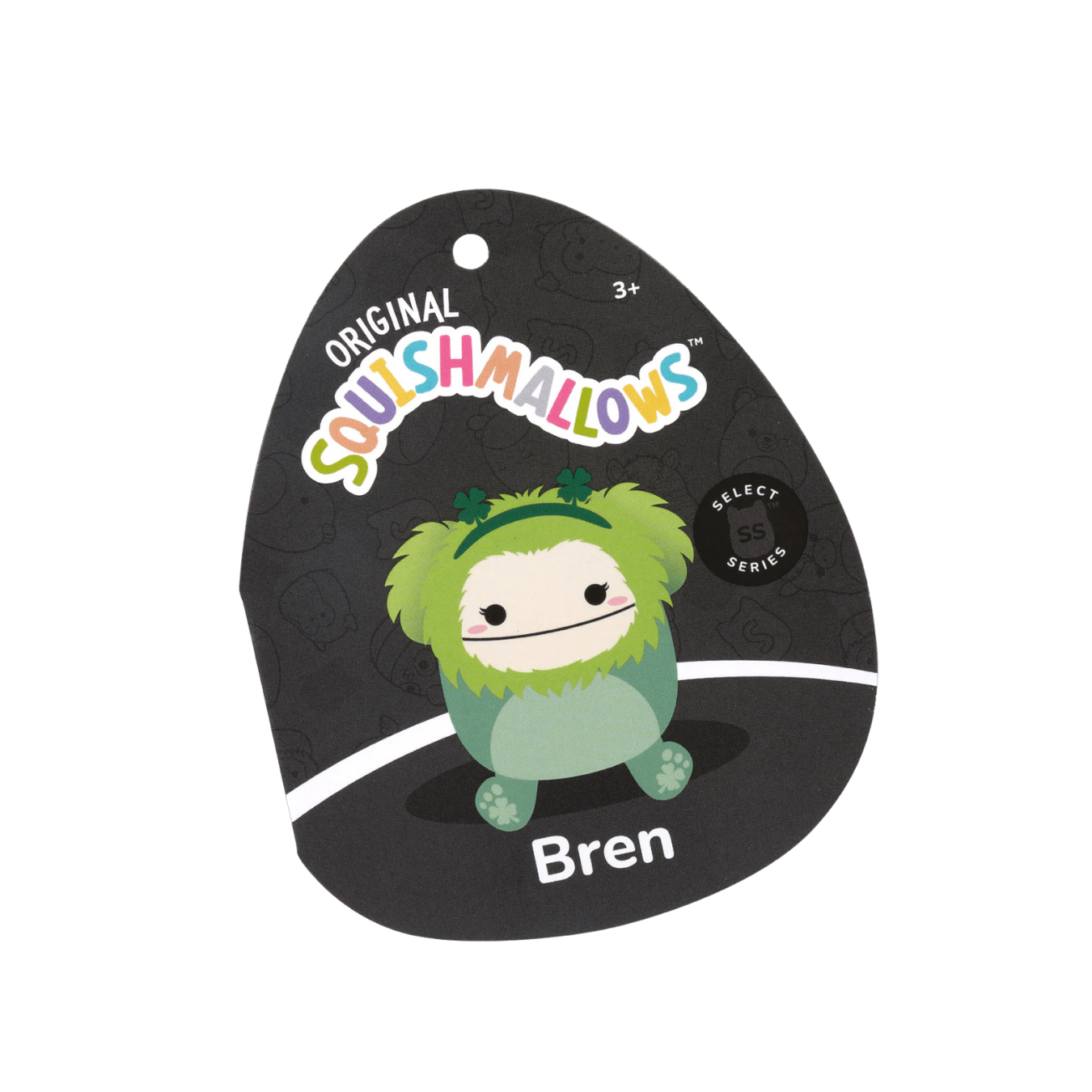 Squishmallows 12” Select Series Bigfoot Bren St. Patrick’s Day - LOW&BEHOLD