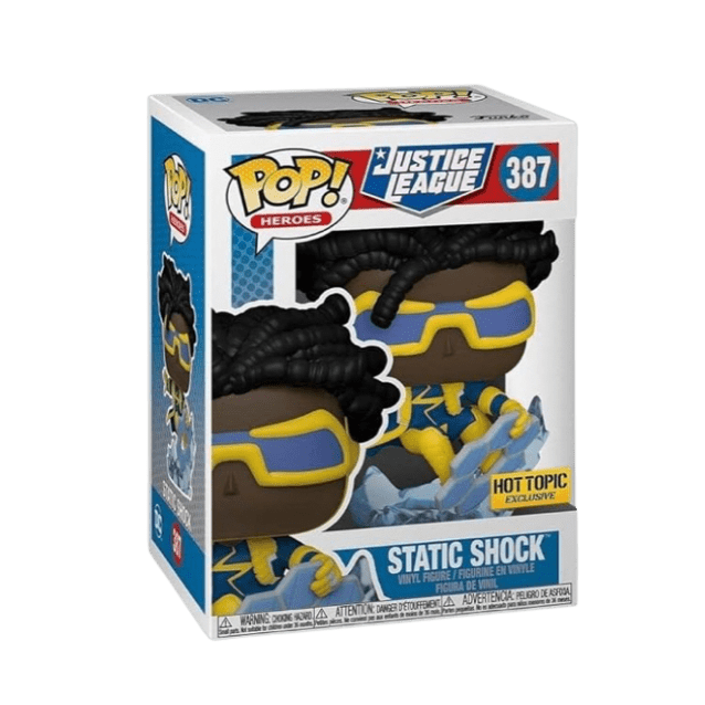 Static Shock #387 Funko Pop! Justice League, Hot Topic Exclusive - LOW&BEHOLD
