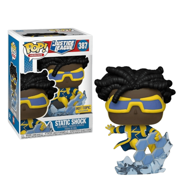Static Shock #387 Funko Pop! Justice League, Hot Topic Exclusive - LOW&BEHOLD
