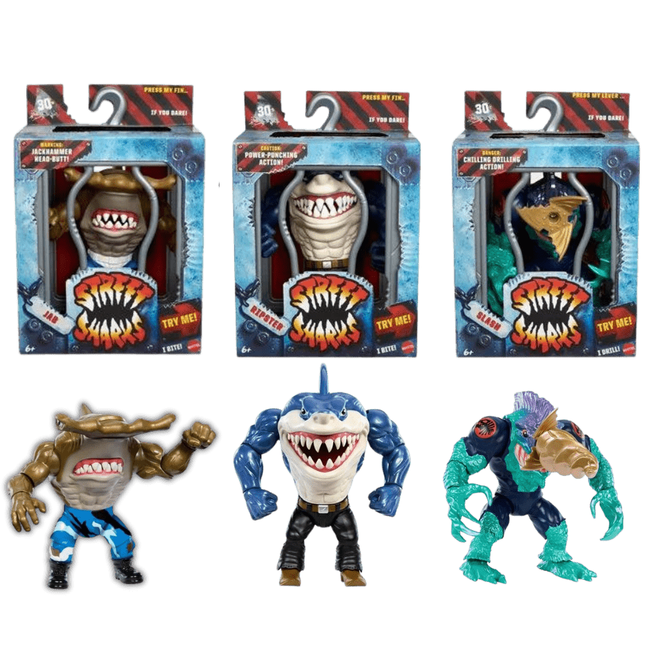 Street Sharks 30th Anniversary Action Figure Case of 3 [Preorder] - LOW&BEHOLD